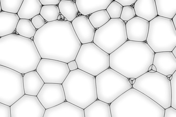 white background from the cells, web or bubbles