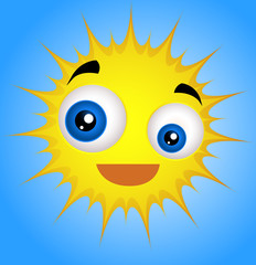 Cute Funny Sun Emoticon