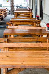 Wood Tables and Benches