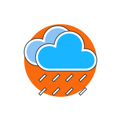 rain cloud meteo icon