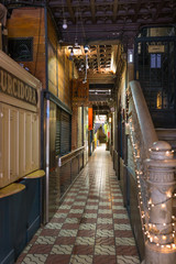 The Bar Pasajes in an extraordinary passage with beer bars and pubs in the La Ribera district of...