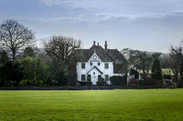 Fototapeta na wymiar Cottage on the Village Green