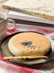 Red bean filled bread