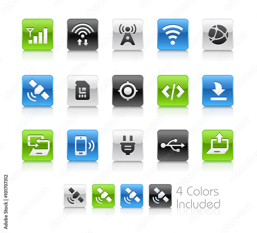 Canvas Prints web and mobile icons 6 -- clean series