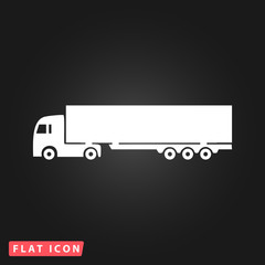 Vector detailed trucks silhouettes 