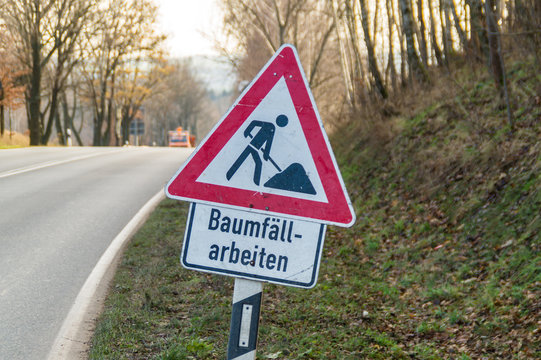 Achtung Baumf&auml;llarbeiten