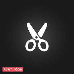 Scissors flat icon