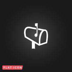 Mailbox flat icon