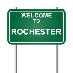 Welcome to Rochester, green signal vector