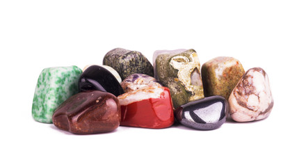 a group of stones of different colors - 101715754