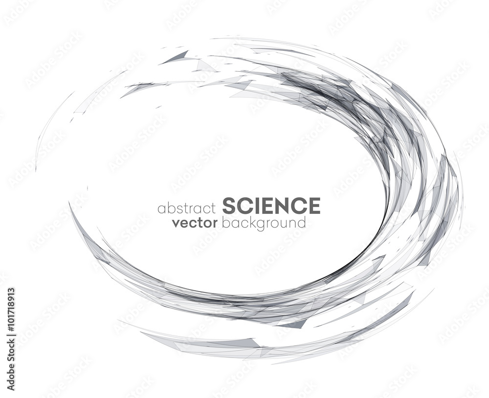 Poster Wireframe mesh polygonal background. 