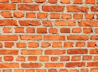 Old vintage brick wall background. Brick wall texture. 