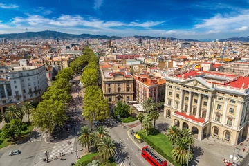 Papier Peint Lavable Barcelona Vue panoramique de Barcelone