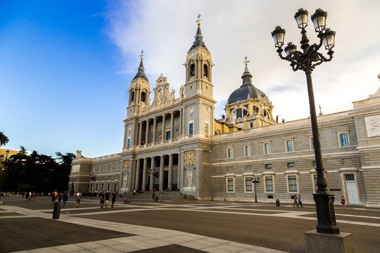 Almudena cathedral in Madrid