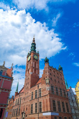 Obraz premium Gdansk-Old City-Long Market street