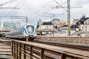 Modern  train in Sweden © Sergii Figurnyi