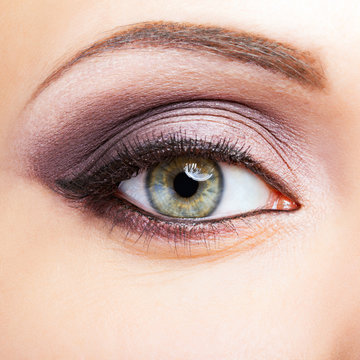 Close-up shot of female eye