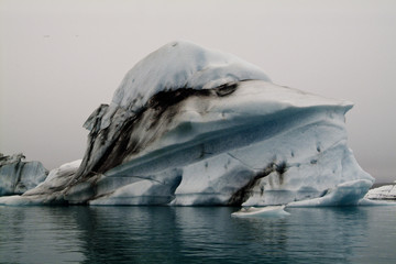 Iceland icerbergs in a famous lagoon