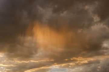 sky and glowing cloud in the rainy day, weather background