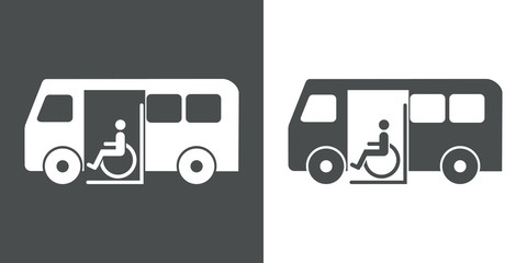 Icono plano transporte minusvalido #1
