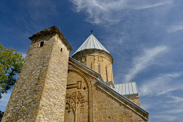 Ananuri church against beautiful sky