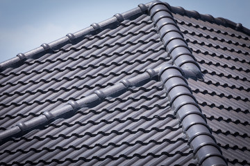 roof tile on residential building