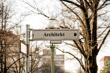 Schild 59 - Architekt