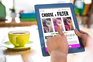 Composite image of smartphone app menu