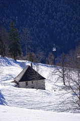 montagne en hiver - saint pierre de chartreuse