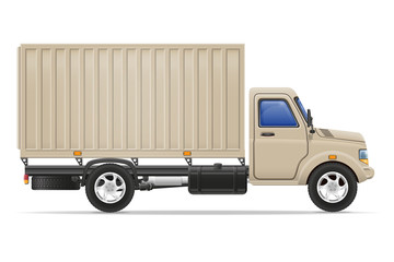 cargo truck for transportation of goods vector illustration