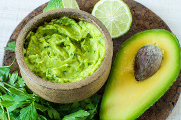 Mexican food: avocado dip