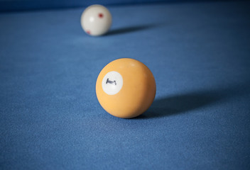 Billiard balls / A Vintage style photo from a billiard balls in