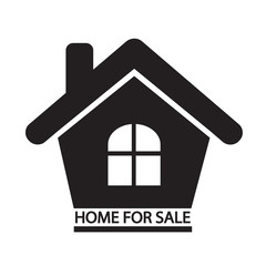 Home For Sale icon Illustration design