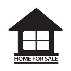Home For Sale icon Illustration design