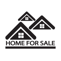 Home For Sale icon Illustration design