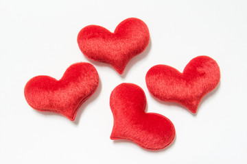 Fototapeta premium Soft heart isolate on white background