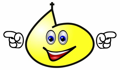 Kirchensmiley links rechts