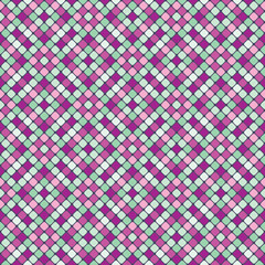 Vector seamless pattern with colorful mosaic