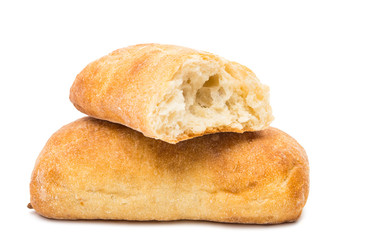 Ciabatta, Italian bread isolated