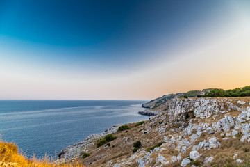 Fototapeta na wymiar rocky coast on Adriatic Sea