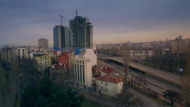 Sofia city / aerial view