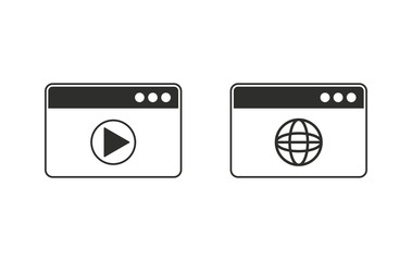 Browser - vector icon.