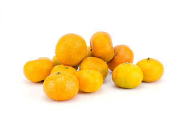 oranges isolated on white background