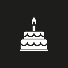 Cake  vector icon.