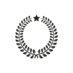 Laurel wreath - vector icon.