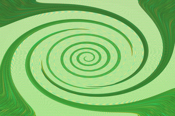 Fototapeta na wymiar An abstract green spiral background image.