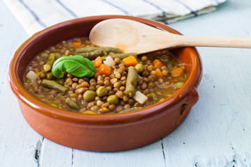 Lentil and vegetables