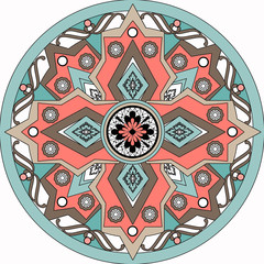 Decorative ornamental tribal ethnic symbol element isolated