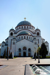 Fototapeta na wymiar Belgrade, saint Sava temple - Biggest in Europe