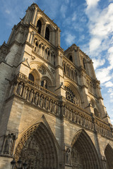 Fototapeta na wymiar The Notre Dame cathedral, Paris, France.